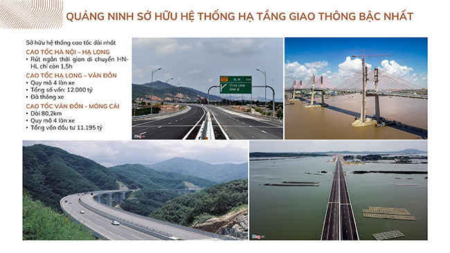 Cơ sở hạ tầng giao thông Quảng Ninh hiện đại nhất cả nước