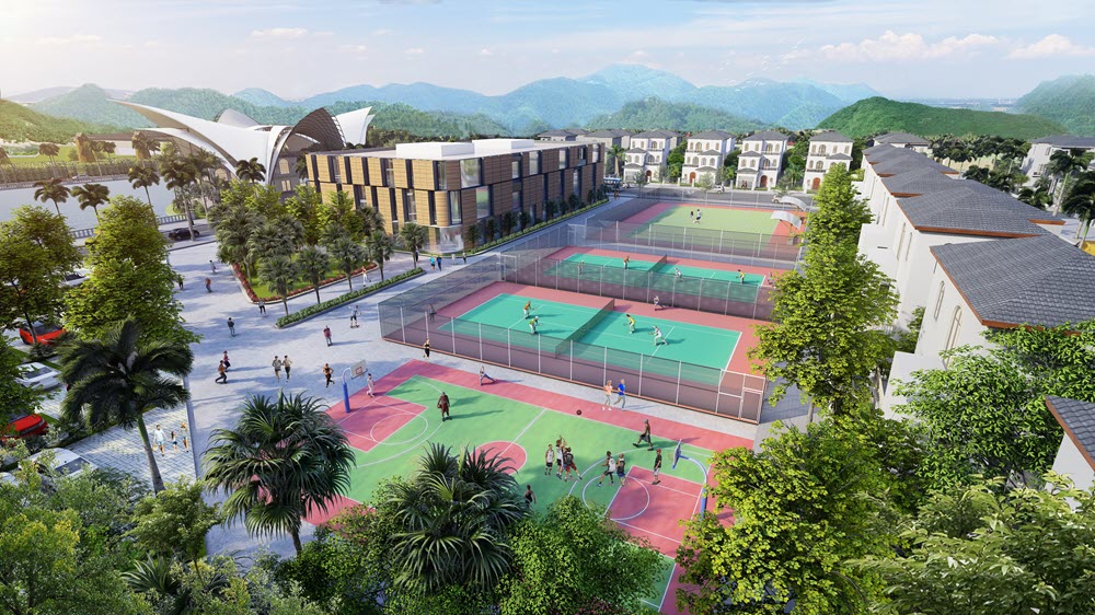 Sân chơi thể thao Dự án Khu đô thị mới Thanh Sơn Riverside Garden Phú Thọ