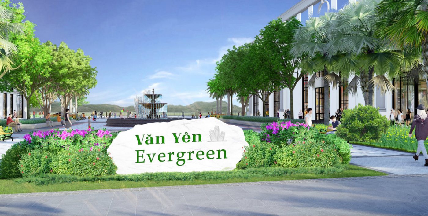 Công viên trung tâm Khu đô thị Văn Yên Ever Green Yên Bái