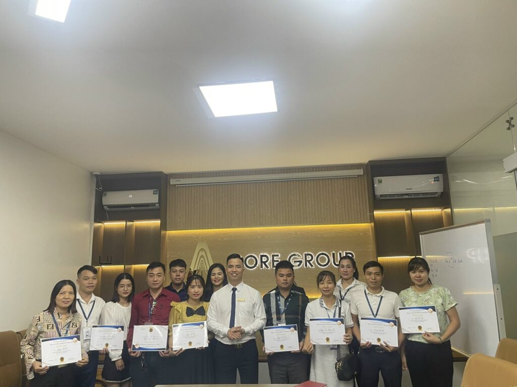 Chương trình Đào tạo huấn luyện nhân viên sale của Core Realty tháng 11/2022